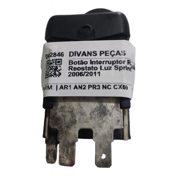 Botão Interruptor Regulagem Reostato Luz Sprinter 2012/2018