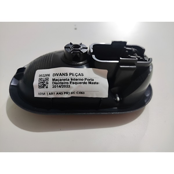 Maçaneta Interno Porta Dianteiro Esquerdo Master 2014/2022 Preto Dianteira