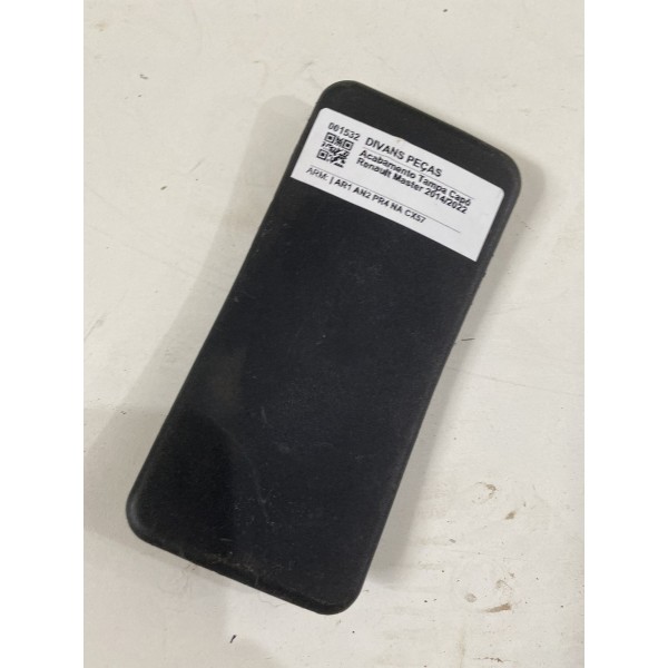 Acabamento Tampa Capô Renault Master 2014/2022 Preto