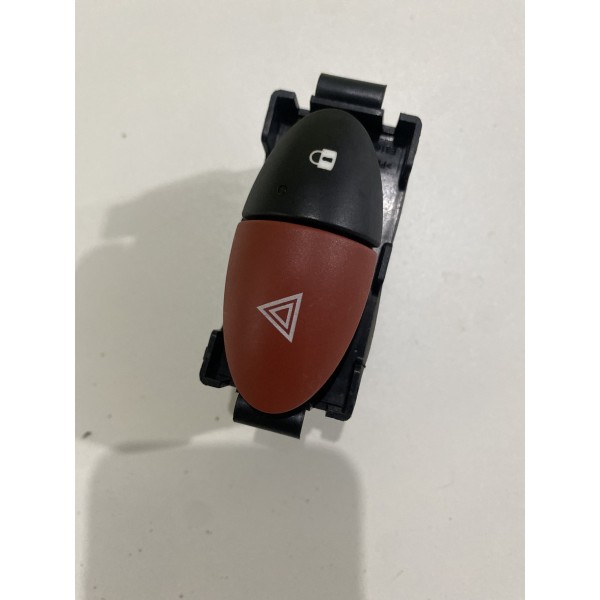 Botão Pisca Alerta Trava Renault Master 2014/2021 Preto