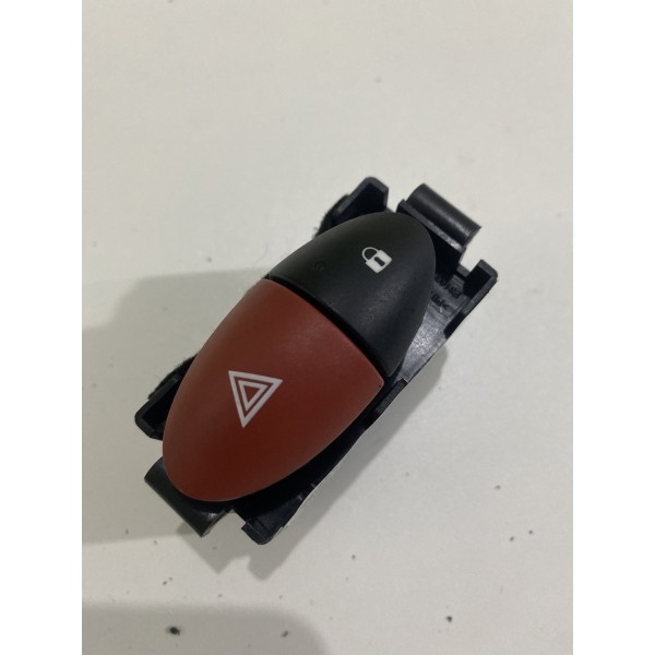 Botão Pisca Alerta Trava Renault Master 2014/2021 Preto